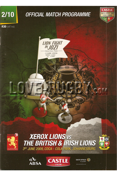 2009 Golden Lions v British and Irish Lions  Rugby Programme